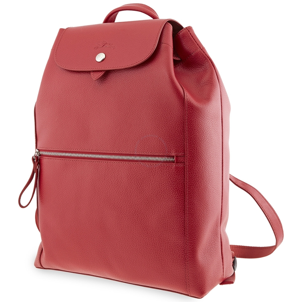 LONGCHAMP Red Ladies Le Foulonne Backpack